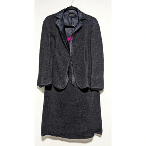 Akris Linen Blend Wide Boucle Skirt Set